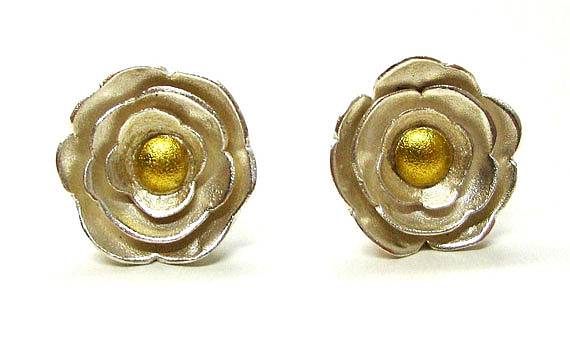 Ear jewellery - 925- Silber, Feingold