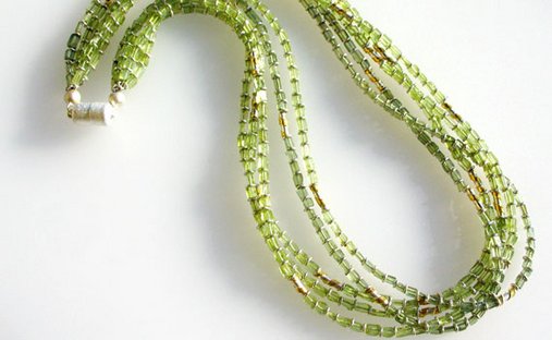 925- Silber, Feingold, Peridot