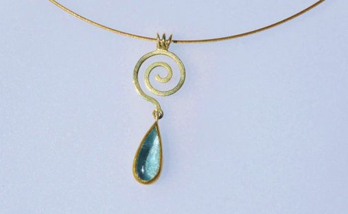 Aquamarin, 585- Gold