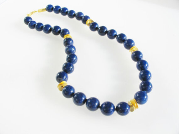 Lapislazuli, 925- Silber goldplattiert