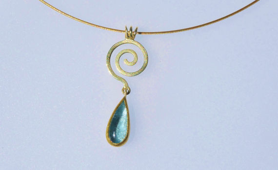 Aquamarin, 585- Gold